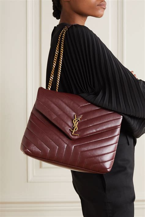 burgundy ysl bag|brand new authentic ysl handbag.